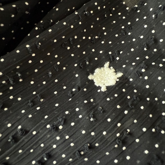 Zara Girl's Swiss Dot Embroidered Flowers Dress size 10 - Picture 6 of 11